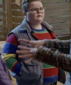 Shop Jake Connelly Stranger Things S05 Grey Vest