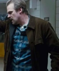 Buy Jim Hopper Stranger Things David Harbour Brown Corduroy Jacket