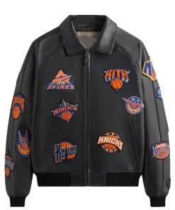 Knicks x Kith x AVIREX Icon Leather Jacket