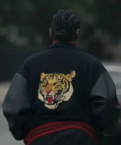 Shop Laverne Power Book III Raising Kanan S03 Black Varsity Jacket