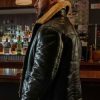 Shop Lorenzo Tejada Power Book II Ghost Black Leather Jacket