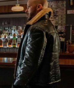 Shop Lorenzo Tejada Power Book II Ghost Black Leather Jacket