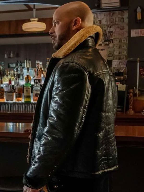 Shop Lorenzo Tejada Power Book II Ghost Black Leather Jacket