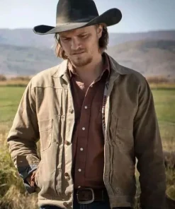 Shop Luke Grimes Marshals 2026 Kayce Dutton Brown Jacket