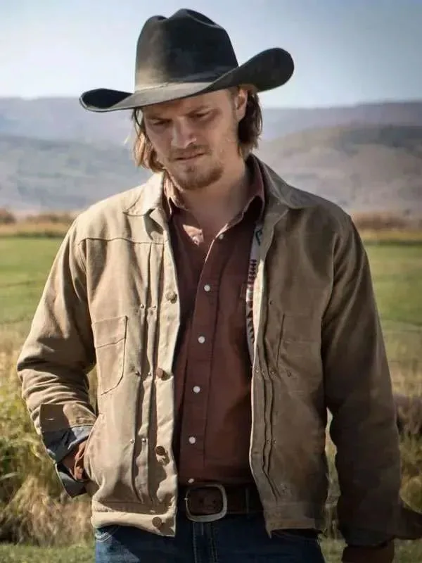 Shop Luke Grimes Marshals 2026 Kayce Dutton Brown Jacket