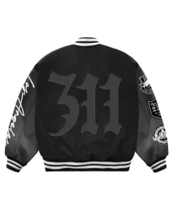 Shop Los Angeles UFC 311 Black Varsity Jacket