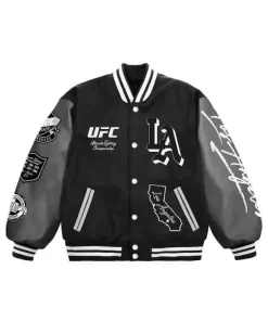 Los Angeles UFC 311 Black Varsity Jacket