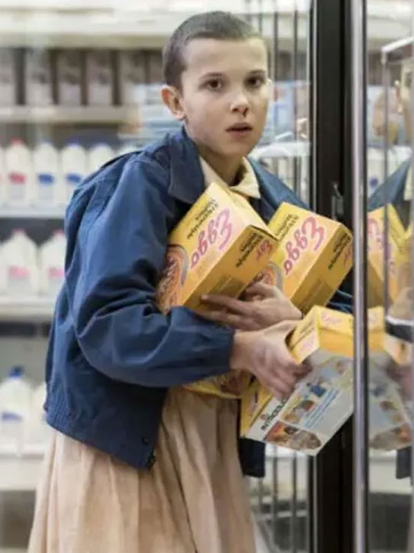 Shop Eleven Stranger Things Blue Jacket