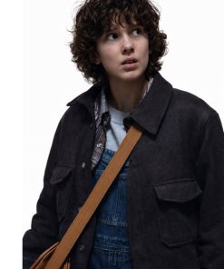 Shop Millie Bobby Brown Stranger Things Wool Jacket