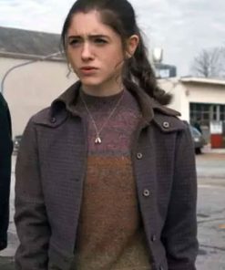 Buy Natalia Dyer Stranger Things S01 Nancy Wheeler Purple Jacket