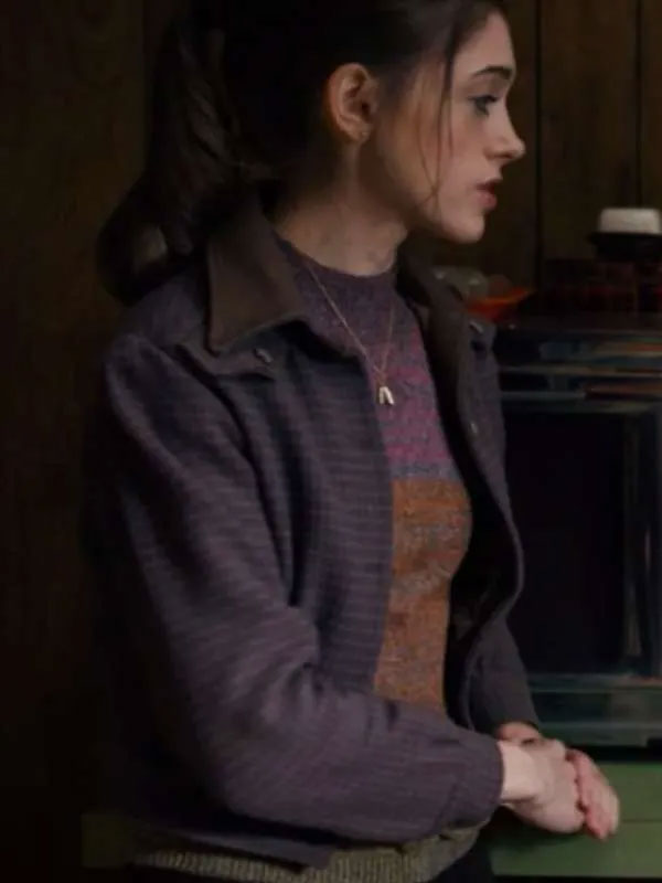 Shop Nancy Wheeler Stranger Things S01 Purple Jacket