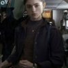 Shop Natalia Dyer Stranger Things Nancy Wheeler Purple Cropped Jacket
