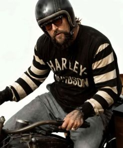 Buy On The Roam S02 Jason Momoa Striped Sleeve Sweatshirt