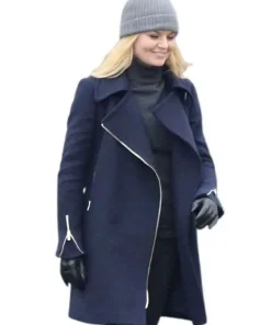 Shop Once Upon A Time Emma Swan Blue Wool Coat