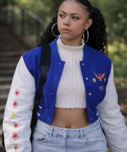 Buy Power Book II Ghost S04 Effie Blue and White Jacket