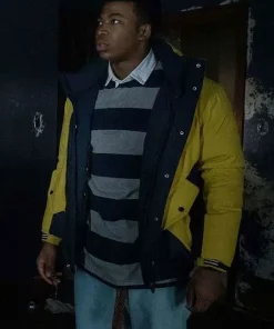 Shop Mekai Curtis Power Book III Raising Kanan TV Series Black and Yellow Jacket