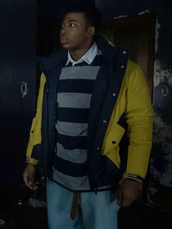 Shop Mekai Curtis Power Book III Raising Kanan TV Series Black and Yellow Jacket