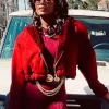 Shop Raquel Thomas Power Book III Raising Kanan Patina Miller Maroon Jacket
