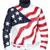 Shop Vanilla Ice American Flag Leather Jacket