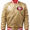 Buy San Francisco 49ers Golden Satin Starter Varsity Jacket