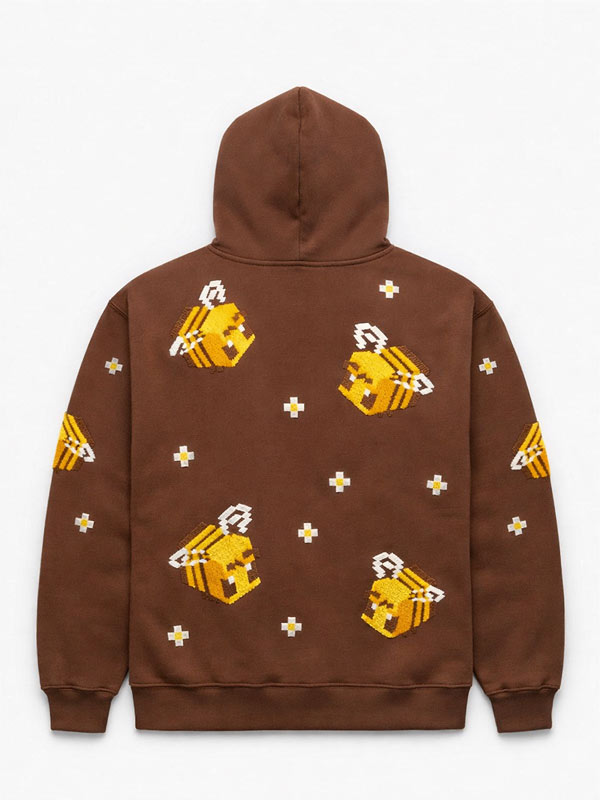 Shop Minecraft Bee Brown Pullover Hoodie