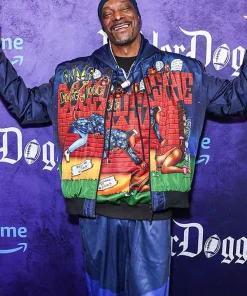 Shop Jaycen The Underdoggs Snoop Dogg Doggystyle Blue Bomber Jacket