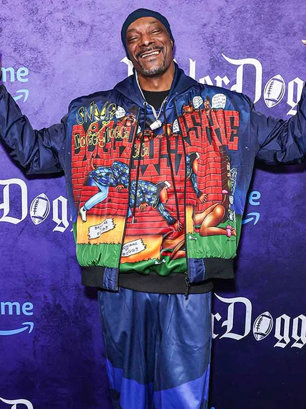 Shop Jaycen The Underdoggs Snoop Dogg Doggystyle Blue Bomber Jacket
