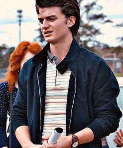 Shop Stranger Things Steve Harrington Black Cotton Jacket
