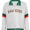 Shop Stranger Things Lucas Sinclair White Bomber Jacket