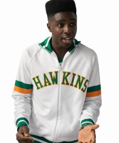 Shop Caleb McLaughlin Stranger Things Lucas Sinclair White Jacket