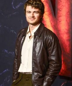 Shop Stranger Things S05 UK Special Screening Joe Keery Brown Jacket