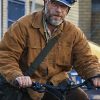 Shop The Invite 2026 Seth Rogen Brown Cotton Jacket