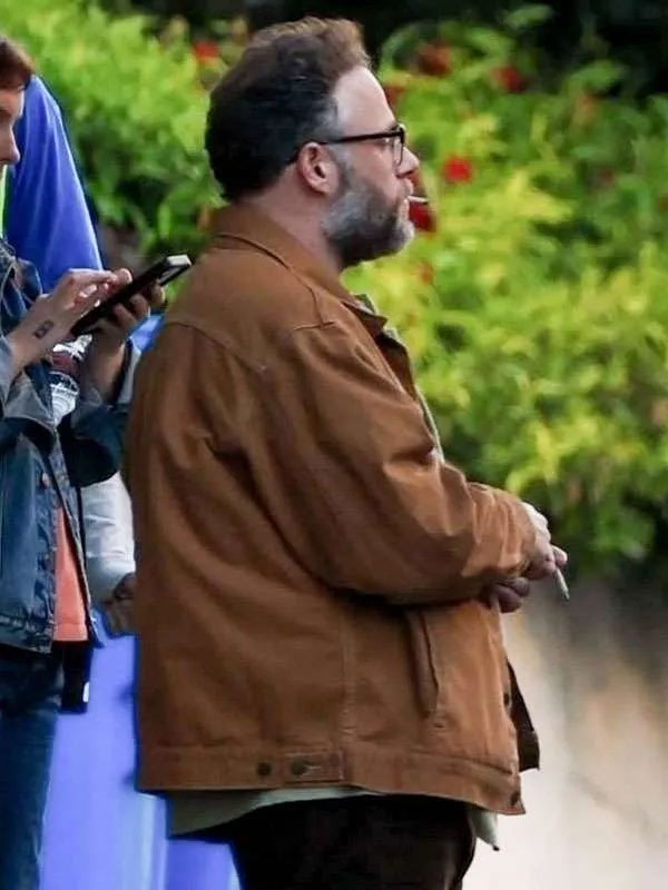 Buy The Invite 2026 Seth Rogen Brown Jacket