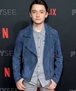 Shop Will Byers Stranger Things Blue Leather Jacket