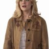 Shop Youre Killing Me S01 Amalia Williamson Brown Cotton Jacket
