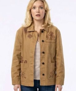 Shop Youre Killing Me S01 Amalia Williamson Brown Jacket