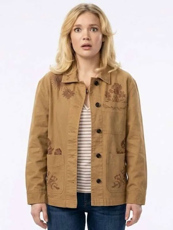Shop Youre Killing Me S01 Amalia Williamson Brown Jacket